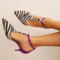Monica™ Elegant Purple Slingback Heels