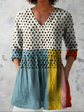 Jacqueline | V-Neck Long Blouse