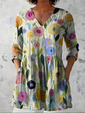 Nellie | V-Neck Long Blouse