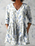 Lenora | V-Neck Long Blouse