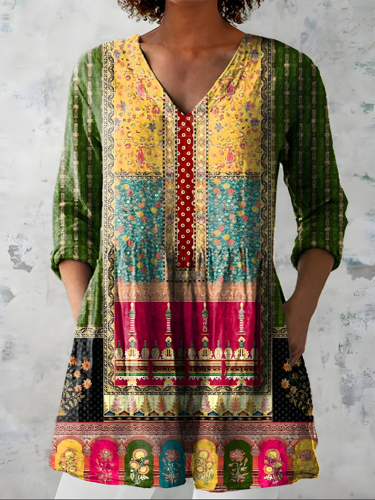 Melody | V-Neck Long Blouse