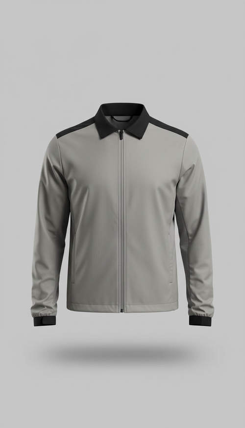 Lightweight Referee Jacket in Neutral Gray and Authority Black