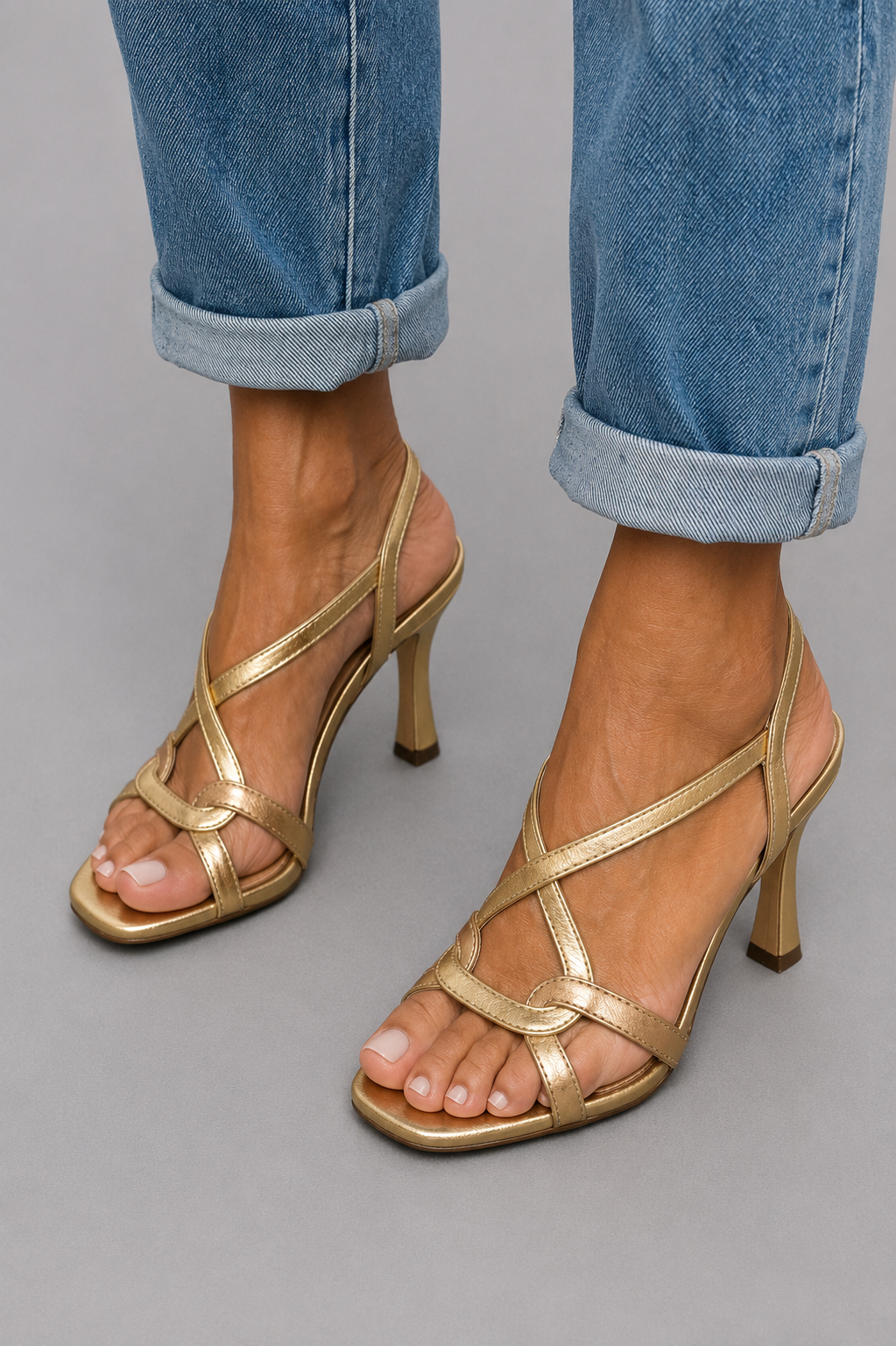 Cassie | Luxe Golden Charm Heels