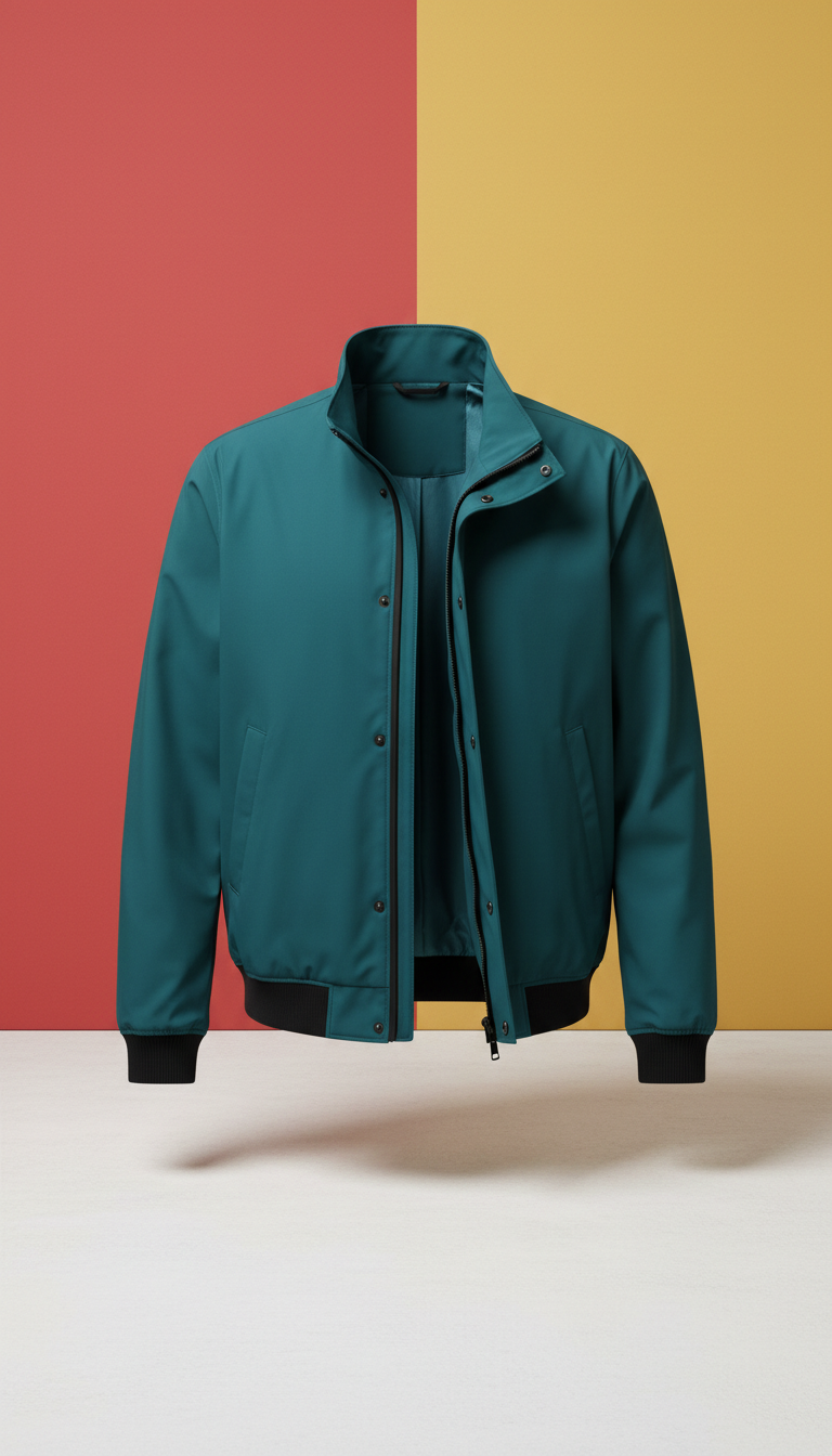 Teal Transit statement jacket